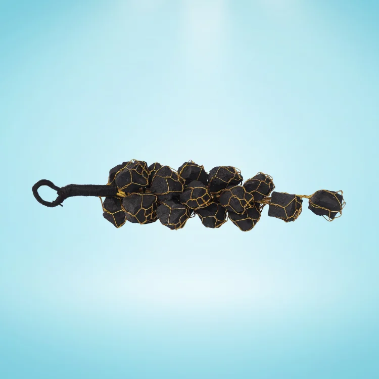 Black Tourmaline Chunks Vaastu Door Hanging